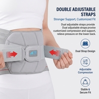 Ceinture de soutien lombaire réglable et respirante avec coussinets de massage par points d'acupression pour soulager les douleurs du bas du dos, idéale pour le bureau et les personnes âgées