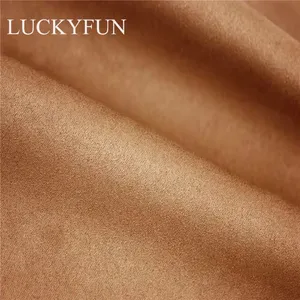 High Quality Polyester Suede Fabric Colors Can Be Customized Suit For Making Coat