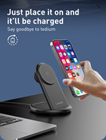 LDNIO WL02 Chargeur magnétique sans fil 5 en 1 Station de charge pliable réglable Chargeur de téléphone Dock pour montre