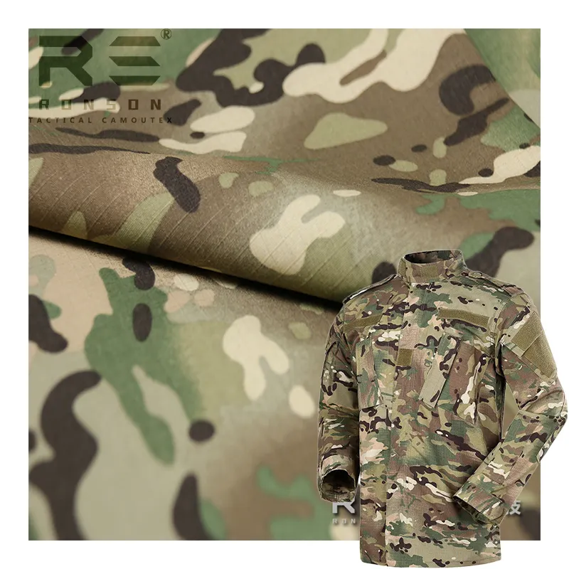 Uniforme táctico de camuflaje TC MC, 65/35 TC, algodón, multicam, tela de camuflaje