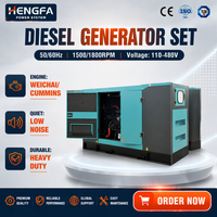 Générateur Diesel Portable 50 kVA à Démarrage Automatique, 40 kW, Faible Bruit, Longue Autonomie, Station d'Énergie de Secours - Vente Chaude