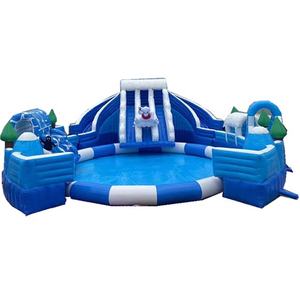 Toboggan aquatique gonflable Ice Snow World de 16x16m, parc aquatique familial, jouets gonflables personnalisés - Product Image 6