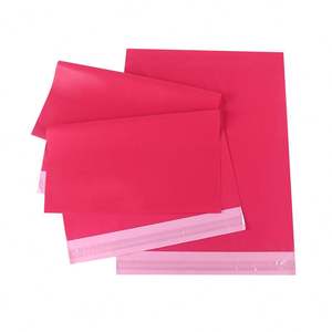 Bolsa de Correo Ecológica 100% Biodegradable y Duradera, Bolsa de Envío Roja con Logotipo Personalizado, Bolsa de Envío con Adhesivo Fuerte - Product Image 3