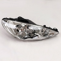 Phare avant en cristal haute performance avec jante pour Peugeot 206 T11 2006-2013 (R 087276 0872.76 L 087275 0872.75)