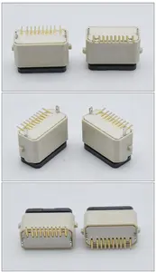 Mini conector USB hembra, 10 pines, 90 grados, 4,8mm, 10P, toma de carga