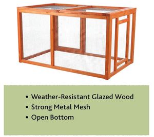 Jaula personalizada de madera <span class=keywords><strong>Natura</strong></span> para correr al aire libre, para patio trasero, pollos, parque infantil para animales pequeños - Product Image 6
