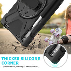 Pare-chocs Silicone Heavy Duty Tablet Case Pour <span class=keywords><strong>Lenovo</strong></span> <span class=keywords><strong>Tab</strong></span> <span class=keywords><strong>P11</strong></span> <span class=keywords><strong>Pro</strong></span> 11.2 Pouces 2022 TB-138FC/132FU Couverture Robuste Avec Bandoulière - Product Image 6