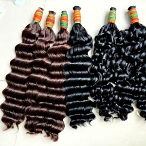วิกผมหยิกยาว6-32 "ผมดิบ100% มนุษย์ผมไม่พันกันไม่ร่วงสีดำ4 - Product Image 1