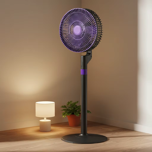 Ventilateur sur pied à alimentation USB, nouveau design, refroidissement par air, ventilateur sur pied à 3 vitesses, faible bruit, ventilateur sur pied écoénergétique - Product Image 4
