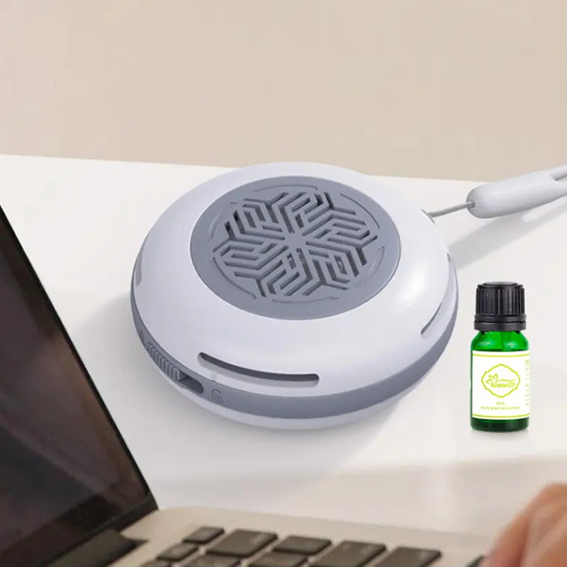 Waterless Cordless Portable Non-Heating Mini Aromatherapy Diffuser for Travel Office Wardrobe and Car