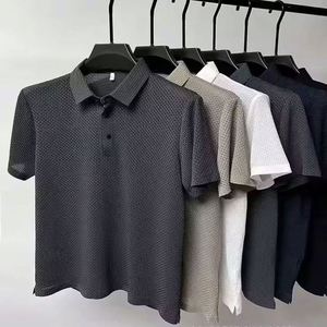 T-shirt formel pour hommes et garçons I-0447, été, impression numérique personnalisée, logo, coton mélangé uni, coupe classique, tissu tissé 300 grammes - Product Image 5