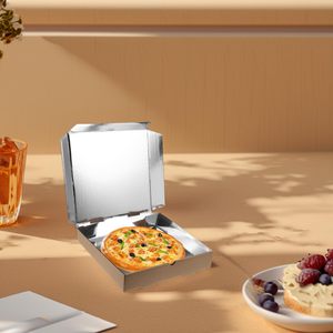 Scatole per <span class=keywords><strong>Pizza</strong></span> in Carta Ondulata Rivestita in Alluminio Anti-olio, Contenitori Termici da Asporto, Custodie Isolanti per Trasporto <span class=keywords><strong>Pizza</strong></span> e Conservazione Alimenti - Product Image 2