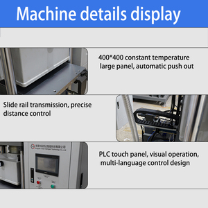 Tự động Silicone truyền nhiệt 3D phù hiệu tem cao su máy móc tùy chỉnh Logo T-Shirt Dập nổi 3D Sticker Máy làm - Product Image 5