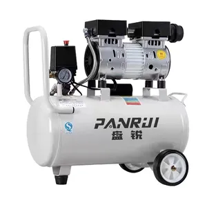 Kustom Dukungan 600W 800W 1200W 2400W 3600W 8bar 1HP 2HP 3HP 4HP Portabel Bebas Minyak Piston Dental Air Compressor