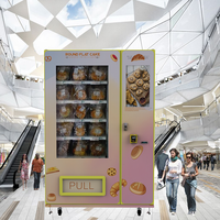 Garantie d'un an Distributeur automatique de cartes à collectionner Machine à gâteau avec ascenseur Distributeur de pièces Paiement Jeton de carte de crédit pris en charge