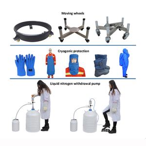 Contenedor criogénico <span class=keywords><strong>para</strong></span> <span class=keywords><strong>Crioterapia</strong></span> con tanque LN2, diámetro de la boca de 80mm, con 6 botes y <span class=keywords><strong>bolsa</strong></span> de transporte (50l) - Product Image 5