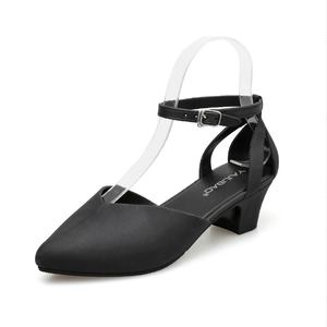 Sandalias de gelatina antideslizantes con hebilla de una palabra para mujer, zapatos de tacón grueso con punta antideslizante, <span class=keywords><strong>2002</strong></span> - Product Image 4