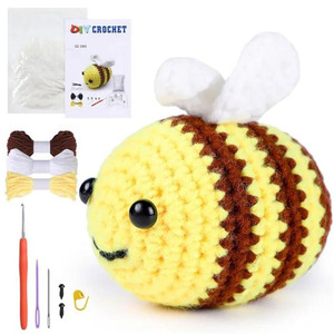 Nuevos Kits de Ganchillo Fácil de Algodón de Leche con Diseños de Dibujos Animados Personalizados para Principiantes, Suaves, Estilo Europeo, Regreso a Clases - Product Image 2