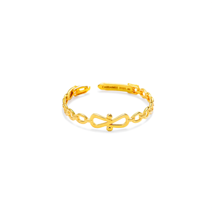 Anillos de Moda de Acero Inoxidable 316L con Baño de Oro PVD, Diseño Infinito Sostenible y Resistente, Banda Ajustable - Product Image 2