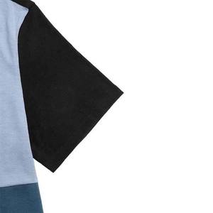 Hommes Respirant Coton Tricot Surdimensionné Streetwear T-Shirt Shorts Ensemble Gris Gaufre 2 Pièces Vêtements D'été-Vente en Gros - Product Image 4