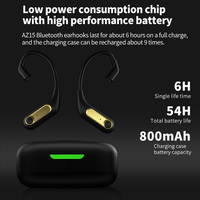 Modul Headset Nirkabel KZ AZ15 True Wireless Earphones Bluetooth 5.2 dengan Pengait Telinga, Peredam Kebisingan
