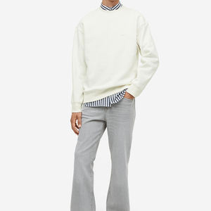 Logo personnalisé de haute qualité 320gsm coton col rond uni unsix sweats à capuche et sweat-shirts pour hommes pulls molletonnés pull personnalisé surdimensionné - Product Image 2