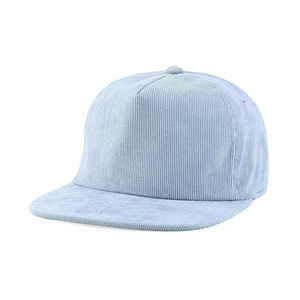 Gorra de Hip Hop Deportiva de 5 Paneles Personalizada al por Mayor, Gorra de Pana con Logotipo Impreso Personalizado de Alta Calidad, Gorra Unisex de Moda con Cierre a Presión y Cadenas - Product Image 2