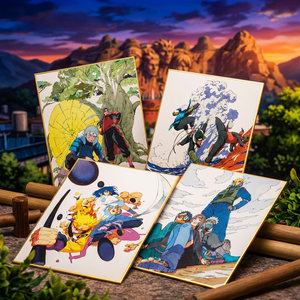 DLCustom Tavola Artistica Ninja 'Canto del Vento Primaverile' Anime Shikishi Board in Acrilico Pressato con Lamina d'Oro, Collezione Manga, Decorazione Murale - Product Image 1