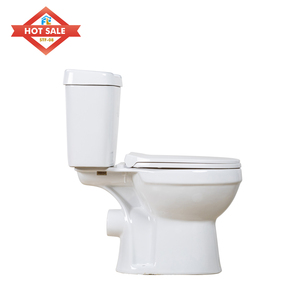 Fábrica al por mayor CE Estándar Moderno P trampa montado en el suelo armario de agua de doble descarga de baño de dos piezas inodoro de cerámica - Product Image 3