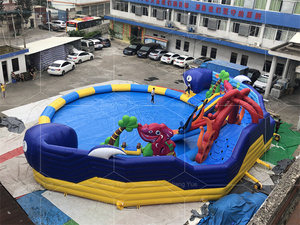 Mini tobogán acuático inflable comercial para niños <span class=keywords><strong>de</strong></span> interior y exterior con piscinas, juguete <span class=keywords><strong>de</strong></span> pelota <span class=keywords><strong>de</strong></span> natación, <span class=keywords><strong>Parque</strong></span> Acuático - Product Image 3