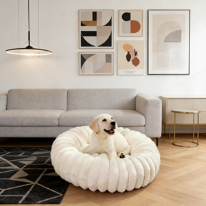 Einfaches, Modisches Plüsch-Donut-Hundebett, Umweltfreundlich, Tragbar, Abnehmbar, Waschbar, für Innen- und Außenbereich, Großhandel ab Werk - Product Image 4