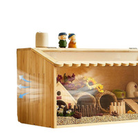 Boîte d'alimentation pour poulets en bois, luxueuse, florale et moelleuse, avec contrôle de la température, convient au salon, nid et cage pour petits animaux