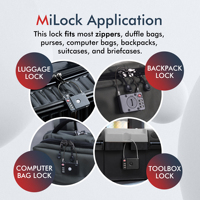 Candado Inteligente para Equipaje MiLi MiLock Duo, Aprobado por la TSA, con Rastreo GPS y Monitoreo en Tiempo Real para Dispositivos Android e iOS