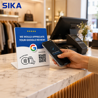 Carte NFC de Marketing Social SIKA Google Cinq Étoiles avec Code QR Modèle 213nfc