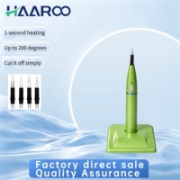 Cortador de Gutapercha Dental Inalámbrico HAAROO, Eléctrico, Calentamiento en 1 Segundo hasta 200 Grados, 4 Puntas Intercambiables, 5 Colores
