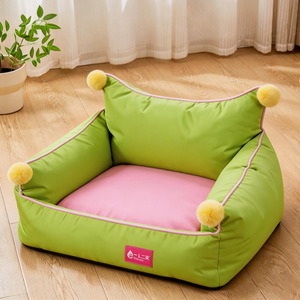 Four Seasons Full-Color Star-Painted Square Nest, Fence Nest, <b>Sofa</b> Nest, Cool-Feeling Medium and Small Bichon Frise Dog Nest, - Product Image 1