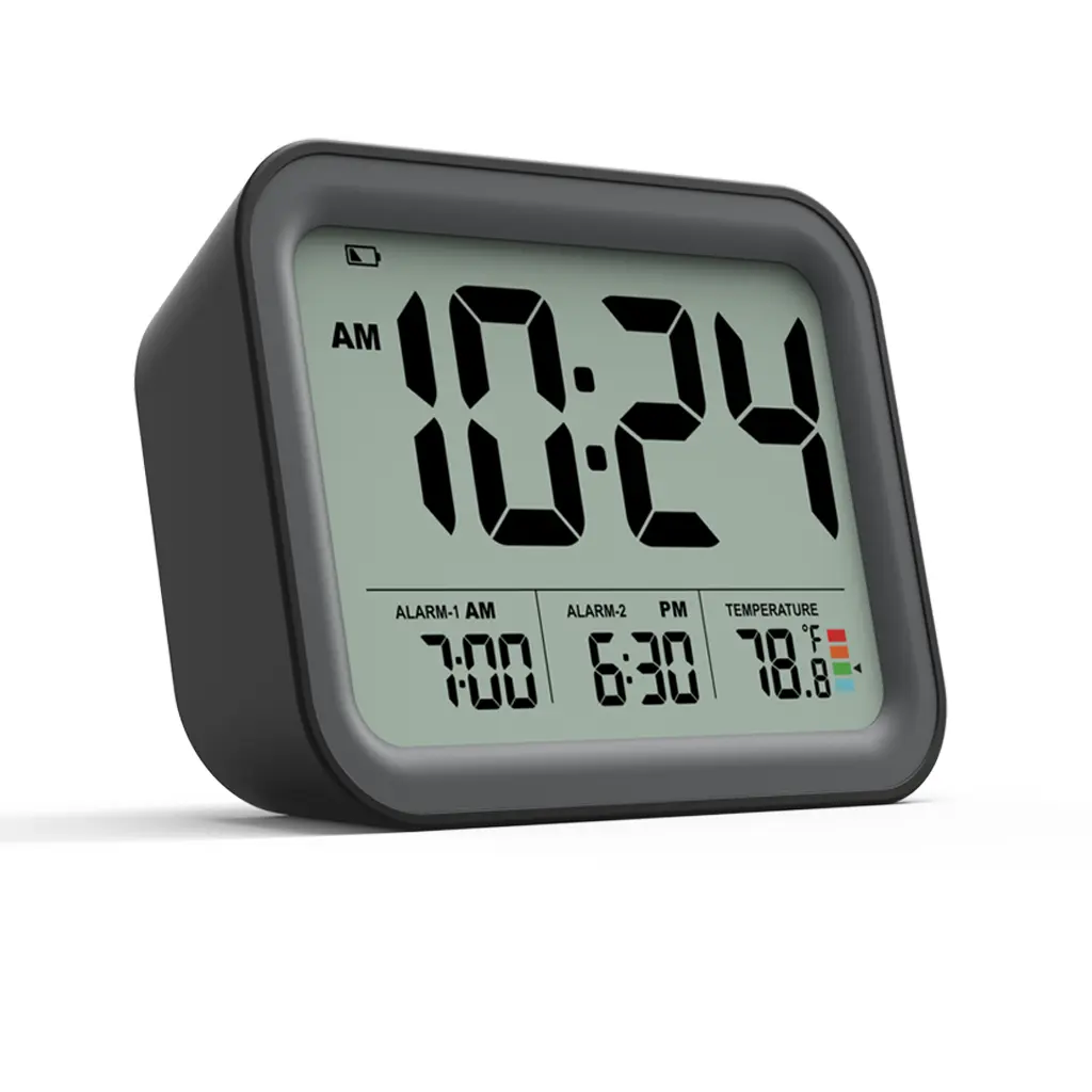 Despertador Digital con batería para días de trabajo/fines de semana, mesa de alarma inteligente Dual