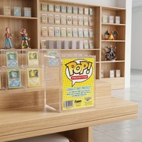 Boîte de présentation Funko Pop en acrylique transparent avec couvercle magnétique blindé, empilable, protection UV pour échantillons TCG gratuits