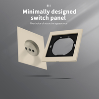 Enchufe de Pared WESA 16A, 1 Tomacorriente, Diseño Moderno y Lujoso, Enchufe Europeo