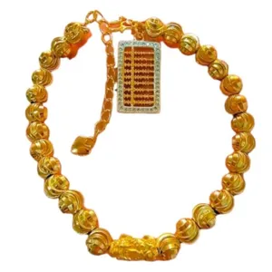 高级时尚珠宝手链99.99% 镀金手工配饰设计，适合泰国女性礼品和日常使用