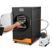 Commerciële 10Kg Thuis Mini Vriesdroger Oliebasis Pomp Droogmachine Lyofilisator Voor Snoep Voedsel Fruit Groente