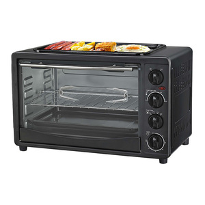 Horno Eléctrico Guangrong de 33L, Horno para <span class=keywords><strong>Pizza</strong></span> de Gran Capacidad Multifuncional con Bandeja Giratoria y Control Mecánico - Product Image 3