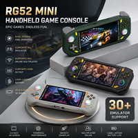 Console de jeu portable RG52 Mini, écran IPS de 5,5 pouces, batterie de 5000 mAh, lecteur de jeux vidéo rétro portable Linux avec WiFi