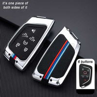 Étui de protection pour clé de voiture en alliage d'aluminium pour Chevrolet Corvette C8 Coupé C7 Zr1 Z06 Accessoires Protec Pièces automobiles Style intérieur