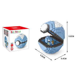 Bloques <span class=keywords><strong>de</strong></span> construcción <span class=keywords><strong>de</strong></span> plástico <span class=keywords><strong>de</strong></span> juguete al por mayor para niños Mini ladrillo Anime Cute Squirtle Pika Poke Pet Ball bloques <span class=keywords><strong>de</strong></span> construcción para niños - Product Image 3