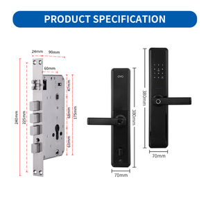 Serrure de porte électrique intelligente OYO pour <span class=keywords><strong>appartement</strong></span> en Asie du Sud-Est, étanche IP65, avec empreinte digitale et Wi-Fi, pour porte en bois - Grande Vente - Product Image 5