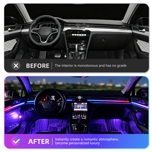 KYNCHO per <span class=keywords><strong>VW</strong></span> <span class=keywords><strong>PASSAT</strong></span> <span class=keywords><strong>B8</strong></span> Kit Luci Ambientali LED a 64 Colori, Controllo APP, 12V, Design Invisibile, Illuminazione Interna Auto - Product Image 4