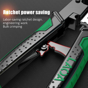 Pour LAOA bricolage Grade 8P 6P acier pince à réseau à cliquet tête de cristal Triple sertissage câble pince pour fil dénudage câblage - Product Image 5