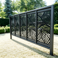 Panneaux décoratifs pliables en alliage d'aluminium au design moderne, découpés au laser, durables, séparateurs de pièce, écrans d'intimité personnalisables