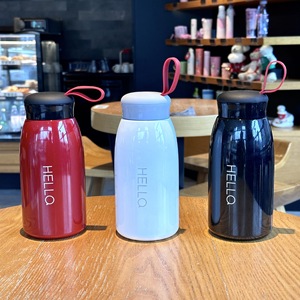 Hello <b>Cup</b> Stainless Steel <b>Insulated</b> Water Bottle 500Ml Travel Portable Red White Black Unisex Student Use - Product Image 2